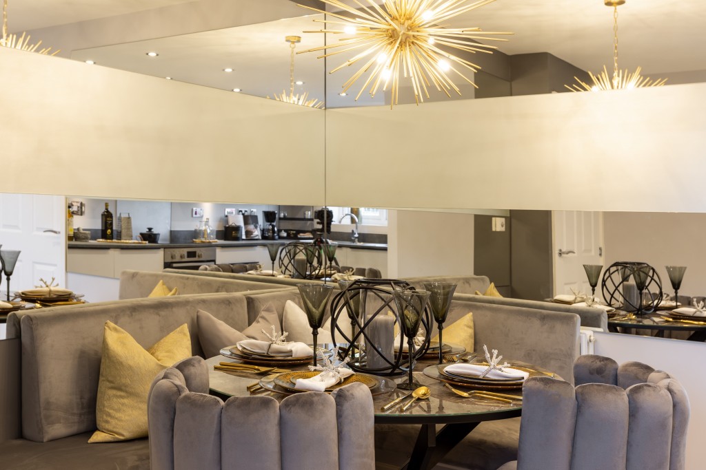 Boutique Bespoke dining booth in the Bamburgh